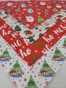 Weihnachten Hund Bandana flexibel festlich Schal Lätzchen Pinguin Nikolaus Strumpf Baum - Bild 1 von 5
