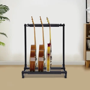 Soporte de guitarra universal de 3 velocidades para guitarra eléctrica bajo soporte negro - Imagen 1 de 19