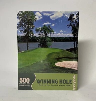NEW Vintage Springbok Puzzle Winning Hole 15th Green River Creek Golf Club 500pc - Image 1 of 2