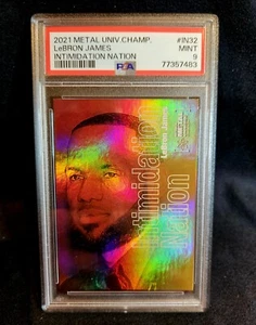2021  Metal Universe Champions LEBON JAMES Intimidation Nation #IN32 PSA 9 - Picture 1 of 2