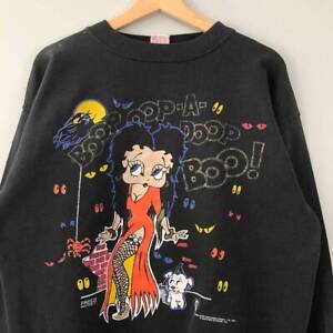 2023 Betty Boop Witch Halloween Pullover Sweatshirt rare design classic NH2401