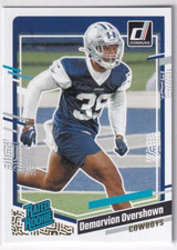 2023 PANINI DONRUSS RATED ROOKIE GOLD FOIL #323 COWBOYS DEMARVION OVERSHOWN