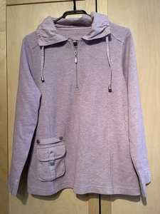 Gina Laura Sweatjacke/Sweater flieder/lila Gr.38/40 Baumwollmischung Reißverschl - Bild 1 von 8