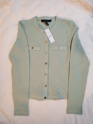 Cárdigan de la Casa Blanca Mercado Negro Novedad Puntada Crew Salvia Como Nuevo Talla XS  Foto 1 de 4