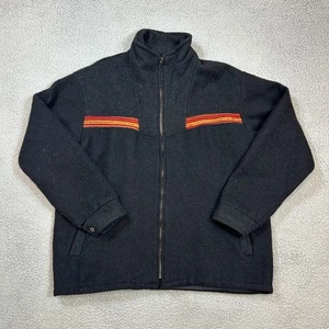 Peru Alpaka Wolle Full Zip Jacke 100% Wolle Herren Größe XL schwarz - Bild 1 von 8