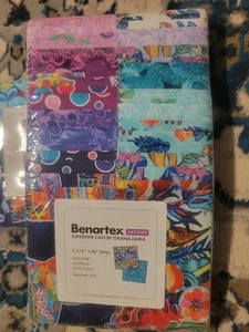 NIP ~~Sunshine Cats~~Benartex~~Strip~Pie Jelly Roll~~2.5" Strips X 40 - Picture 1 of 4