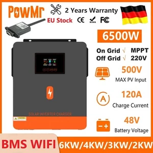 Inverter Solare Ibrido Con Supporto Wi-Fi 6200w/3000w/3800w/1800w -24v/48v - Foto 1 di 14