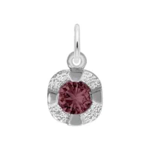 Dije de piedra de nacimiento de junio de plata esterlina con broche de garra de langosta envío gratuito en EE. UU. - Imagen 1 de 2