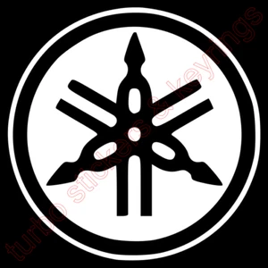 YAMAHA LOGO VINYL STICKER 8 COLOURS BIKE CAR TRUCK UTE LAPTOP WINDOW JDM 120MM - Picture 1 of 2