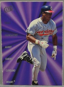 1996 Fleer Ultra Fresh Foundations Manny Ramirez #9 Baseball Trading Card