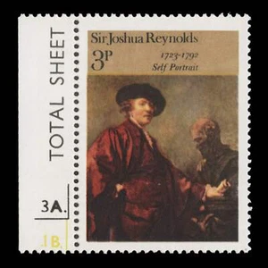 Great Britain 1973 (Variety) 3p British Paintings missing gold - Picture 1 of 1