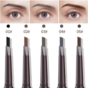 Waterproof Microblading Eyebrow Pencil Double Head Long Last Eyeliner Pen Brush - Picture 1 of 17