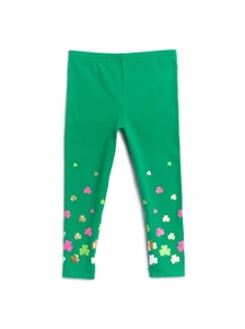 Way to Celebrate St. Patrick's Day Green Shamrock Leggings Size 2T - Picture 1 of 1
