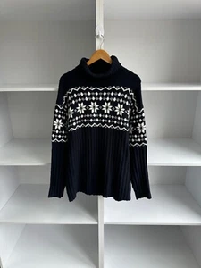 Vintage Phil Petter Alpin Winter Style Strick Rollkragen Pullover Gr. L - Bild 1 von 9
