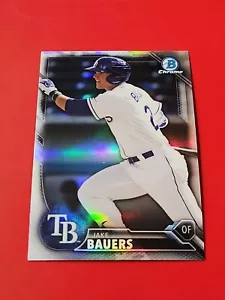 Jake Bauers 2016 Bowman Chrome Draft Refractor ,#BDC-155 , Tampa Bay Rays - Picture 1 of 2