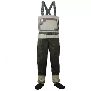 Fly Fishing Stocking Foot Chest Waders Affordable Breathable Waterproof Wader - Picture 1 of 12