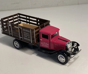 TINS TOYS 1934 Ford BB-157 Fruits Vegetables TRUCK 1:43 Pink-Purplish Brown - Picture 1 of 9
