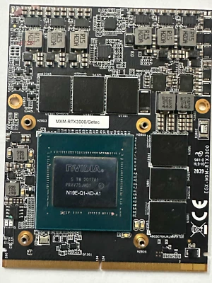 NEW Dell Alienware HP Clevo Quadro RTX3000 6GB MXM 3.0 Type B  VIDEO CARD - Image 1 of 2