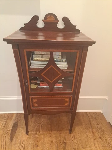 Antique Mahogany Music Cabinet with inlay. Local pickup ONLY Cover