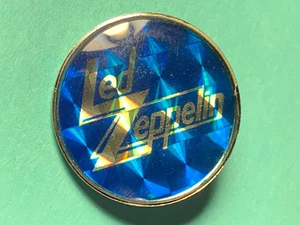 LED ZEPPELIN VINTAGE 1980 ROCK N ROLL PRISM PIN MADE IN ENGLAND -NICE! #5 - Picture 1 of 2
