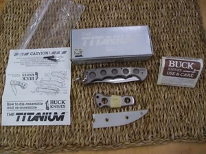 VINTAGE BUCK KNIFE 186 "THE TITANIUM" FOLDER / RARE FIND NOS 1987 - Picture 1 of 15