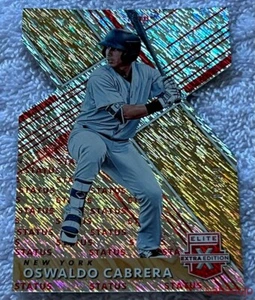 Elite Extra Edition 2019 Oswaldo Cabrera #138 estado troquelado rojo 83/99 Yankees - Imagen 1 de 2