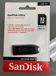 SanDisk SDCZ48-032G-U46 32 GB USB-3.0-Flash-Laufwerk – schwarz - Bild 1 von 2