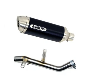 Honda NX250 AX-1 exhaust slip on kit with Arrow DARK aluminium & inox end cap - Picture 1 of 1