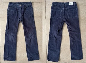 Petit Bateau Navy Blue Corduroy Straight Trousers Pants Kids/Boys SZ ANS 6 114cm - Picture 1 of 8