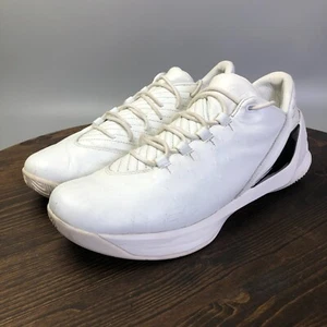 Under Armour Curry 3 Low Mens Size 11 White Leather Basketball Shoes Sneakers - Picture 1 of 10
