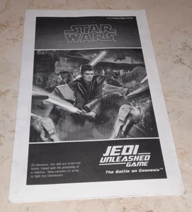 Pieza de repuesto Star Wars Jedi Unleashed juego batalla sobre la genonosis INSTRUCCIONES - Imagen 1 de 3