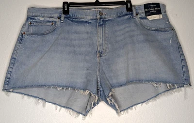 Pantalones Cortos Abercrombie & Fitch Mujer Curve Love Denim Mamá Talla 36/22 Dobladillo Crudo Nuevos con Etiquetas Foto 1 de 4