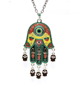 Hamsa Hand Glück Charm Ornament Khamsa Hand Gottes Fatima Miriam Mariam - Bild 1 von 2