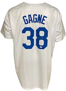 Los Angeles Dodgers Eric Gagne Autographed Pro Style White Jersey JSA Authent...