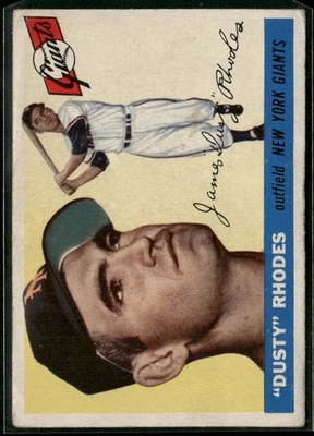 1955 Topps #1 Dusty Rhodes VG - Image 1 of 2