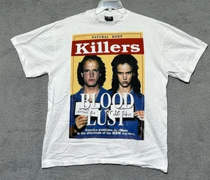 Vintage 1994 Natural Born Killers Blood Lust Shirt Sz XL Single Stitch REPRINT - Picture 1 of 10