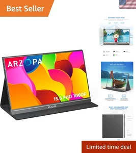 Travel-Friendly 15.6-Inch FHD Computer Monitor - Eye Care Technology Included - Picture 1 of 10