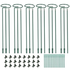 6 Pack (DIY) Plant Support Stakes, Three Sizes (12 or 24 or 36 inch) Plant Su... - Picture 1 of 7