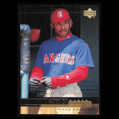 Tarjeta de béisbol Rubén Mateo #64 2000 Upper Deck Gold Reserve Texas Rangers MLB casi nueva Foto 1 de 3