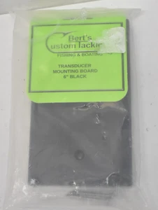 Berts Custom Tackle Transducer Mounting Board Set 6" Black Polyethylene Tool - Picture 1 of 5