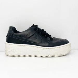 Nike Womens Air Force 1 Sage AR5339-002 Black Casual Shoes Sneakers Size 6.5 - Picture 1 of 12