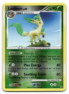 Leafeon LP 45/111 Rising Rivals Pokemon TCG Reverse Holo - Image 1 of 2