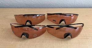 WHOLESALE LIQUIDATION Set 4 NEW Plastic & Metal Frame Wrap Sunglasses Qty 4 - Picture 1 of 4