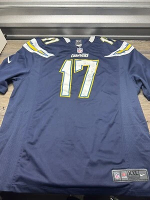 NFL Chargers Football Philip Rivers #17 NIKE On Field Navy Blue Jersey Sz 52 - Image 1 of 4