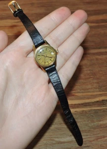 VTG Girard Perregaux Swiss Ladies Watch Gyromatic 18K Electroplate PARTS/REPAIR - Picture 1 of 8