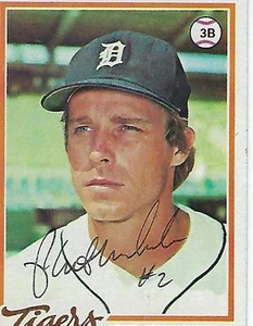 PHIL MANKOWSKI FIRMADO 1978 TOPPS #559 - TIGRES DETROIT - Imagen 1 de 1