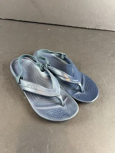 Crocs Classic 202871 Toddlers Blue Slip On Flip-Flops Sandals Size C13 Toddler - Picture 1 of 4