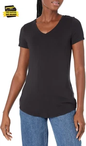 Women'S Relaxed-Fit Short-Sleeve V-Neck Tunic (Available in plus Size), Multipac - Picture 1 of 8