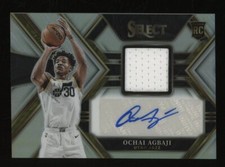 2022-23 Panini Select Ochai Agbaji Silver Rookie RC Jersey AUTO 19/199