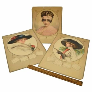 Antique Ephemera 1915 PORTRAIT CALENDAR Forbes "P. FORD HARPER" Victorian Women - Picture 1 of 8